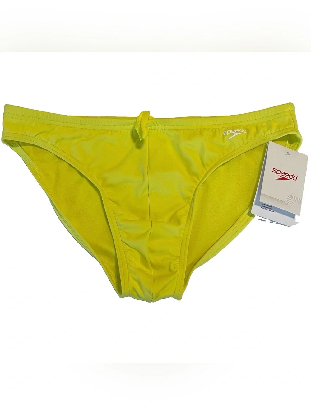 Speedo Swim Brief Mens Size 36 Yellow New With Tags Lemon Drizzle